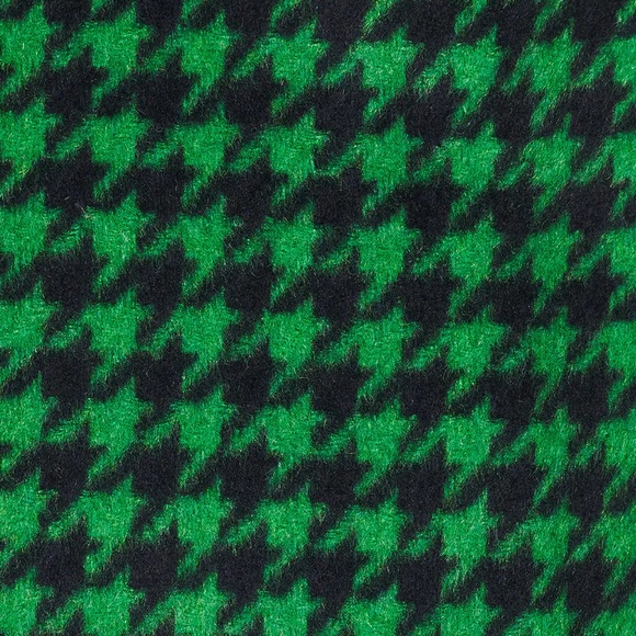 Ena Pelly x RJ ◡̈ Green + Navy Plaid Wool Tailored Houndstooth Coat NWT US2 - Picture 4 of 15